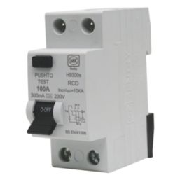 MK Sentry H9300S 100A 300mA 2-Pole A Curve  RCD