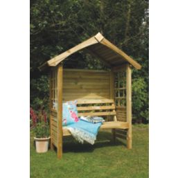 Forest Cadiz 4' 6" x 2' (Nominal) Apex Timber Arbour