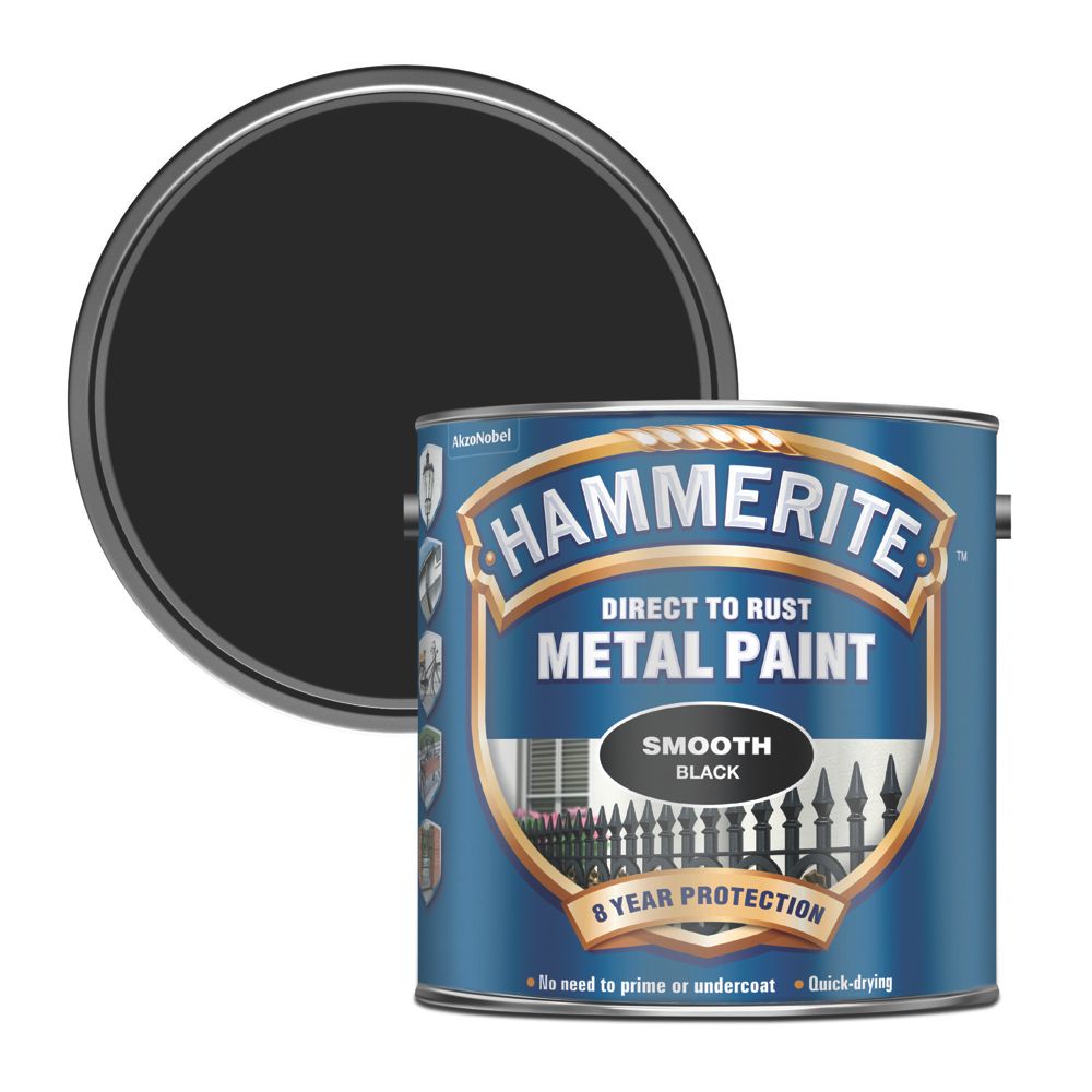 Ronseal Gloss Direct to Metal Paint Metallic Silver 250ml - Screwfix