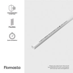 Flomasta  Push-Fit PE-X Barrier Pipe 10mm x 50m White