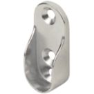 Smith & Locke Oval End Brackets Polished Chrome 30mm 2 Pack