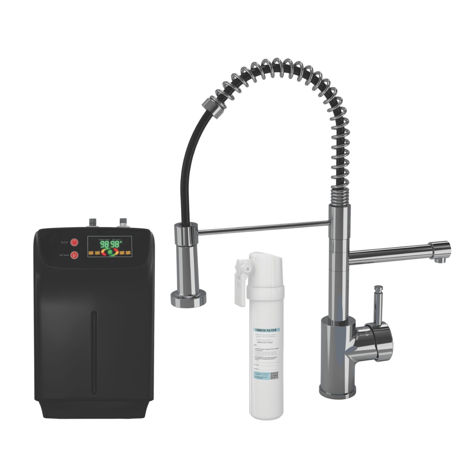 ETAL Flexi Style 3-in-1 Instant Boiling Water Kitchen Tap Chrome (486AX)