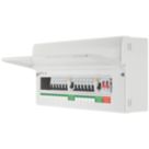 Refurb British General Fortress 22-Module 16-Way Populated High Integrity Dual RCD Consumer Unit