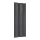 Reina Elips Double 1600mm x 540mm 5018BTU Anthracite Vertical Designer Radiator