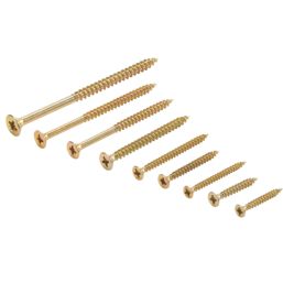 Goldscrew  PZ Double-Countersunk Multipurpose Screw Trade Case 1400 Pack