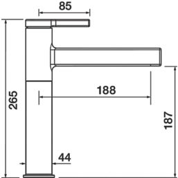 Clearwater Taku Monobloc Mixer Tap Chrome