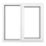 Crystal  Right-Hand Opening Clear Double-Glazed Casement White uPVC Window 905mm x 965mm