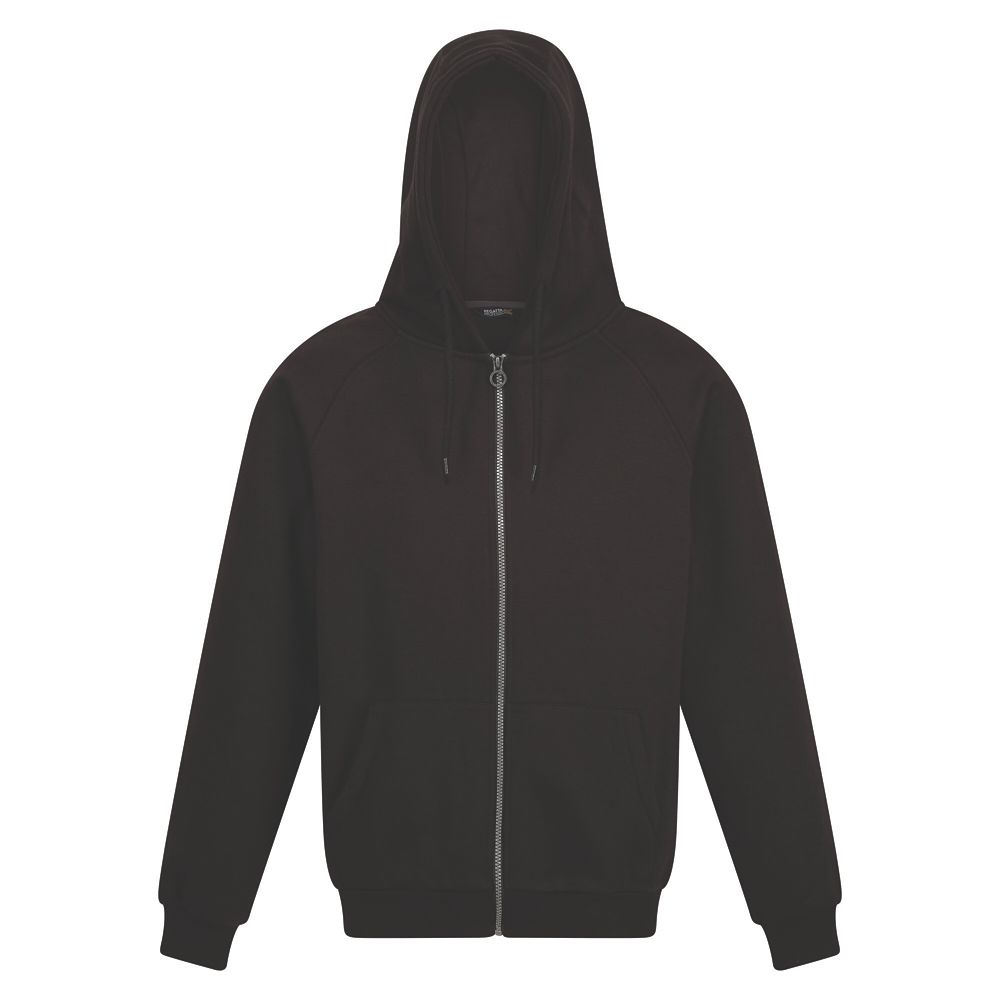 Plain black zip up sale