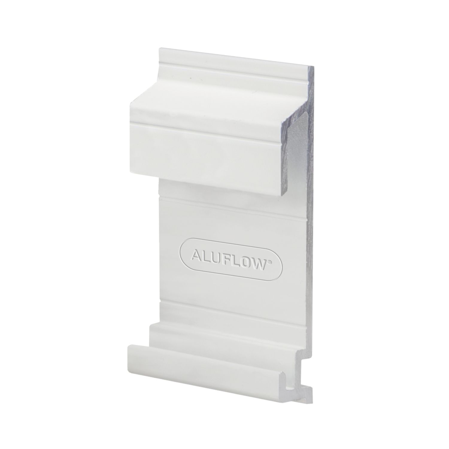 Aluflow Aluminium Half Round Rock N Lock Gutter Bracket White 115mm (486KA)