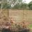 Forest Europa Single-Slatted  Fence Panels Natural Timber 6' x 6' Pack of 4