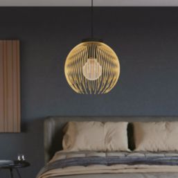 Eglo Venezuela Single Pendant Light Black/Gold