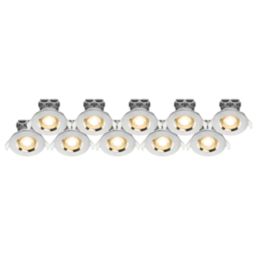 LAP  Fixed  LED Downlights Chrome 4.5W 400lm 10 Pack