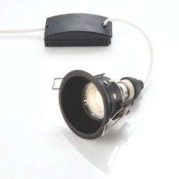 Saxby CosmosValue Fixed  Fire Rated Recessed Downlight Black