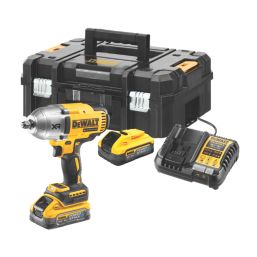 DeWalt DCF900H2T GB 18V 2 x 5.0Ah Li Ion PowerStack Brushless Cordless Impact Wrench Screwfix