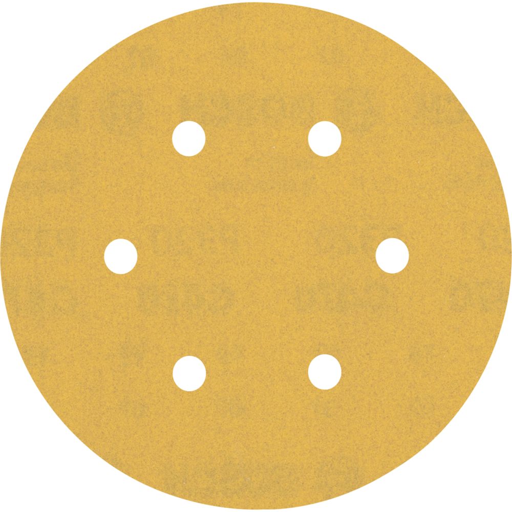 Bosch Expert C470 320 Grit 6Hole Punched Wood Sanding Discs 150mm 50 Pack Screwfix