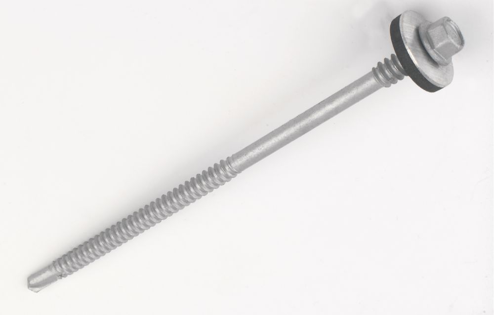 Rawlplug  Flange Self-Drilling Screws 6.3mm x 175mm 100 Pack