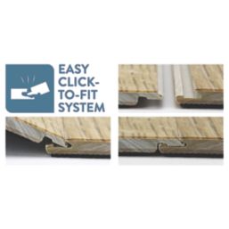 Kraus Weaveley Light Oak Wood-Effect LVT Flooring 2.34m²