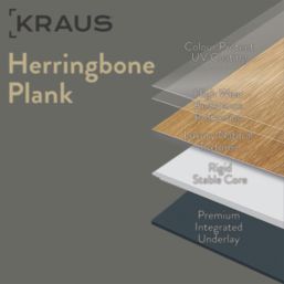 Kraus Weaveley Light Oak Wood-Effect LVT Flooring 2.34m²