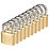 Burg-Wachter  Brass Keyed Alike Water-Resistant   Padlocks 60mm 10 Pack