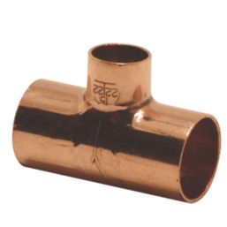 Endex  Copper End Feed Reducing Tees 22mm x 22mm x 15mm 2 Pack