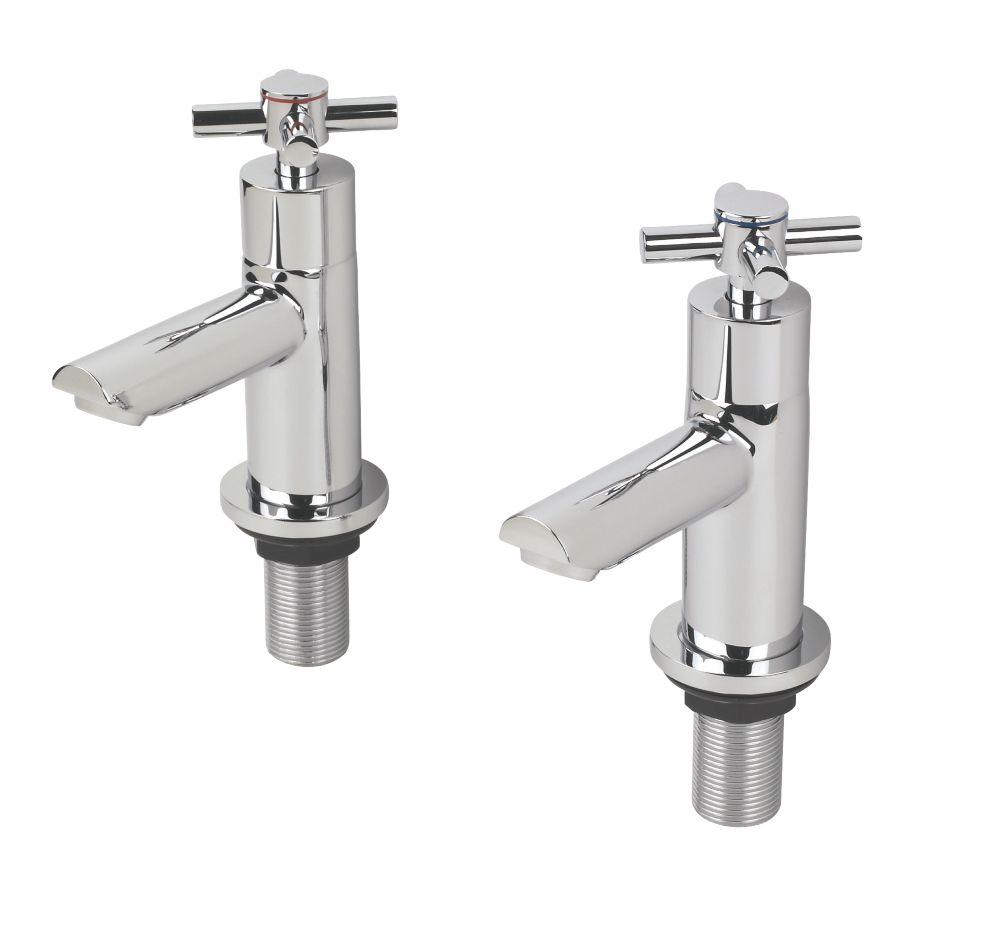 Swirl Minimalist Bath Taps Pair Screwfix