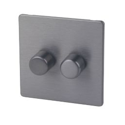 LAP  1-Gang 2-Way  Dimmer Switch  Slate-Effect