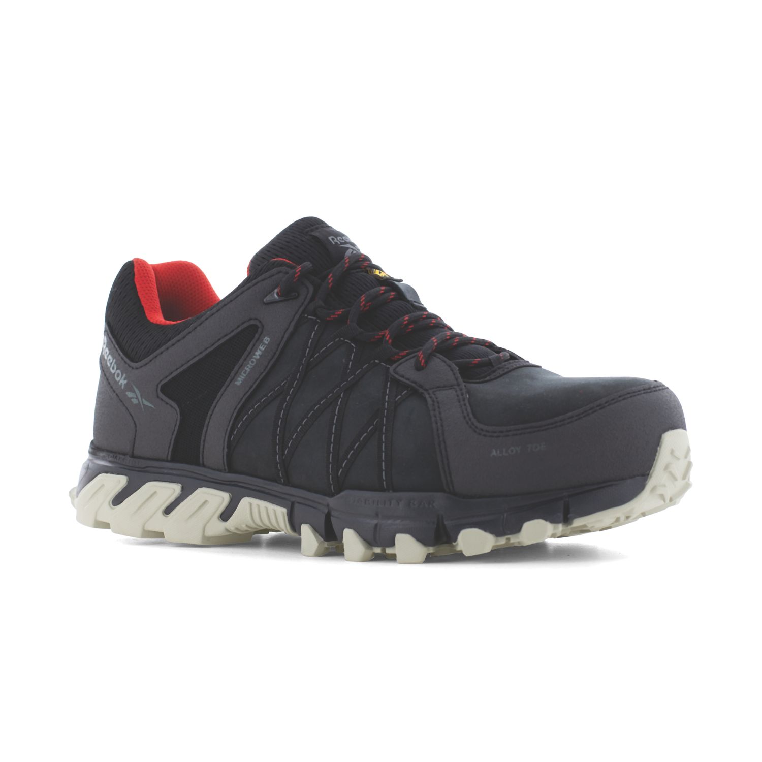 Reebok TrailGrip Size 11 Black Water-Resistant Safety Trainers (487CU)