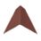 Onduline Red Corrugated Bitumen Edge Piece 1000mm x 410mm