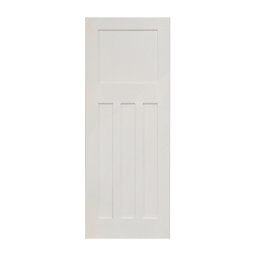 Primed White Wooden 4-Panel Shaker Internal Edwardian-Style Door 1981mm x 686mm