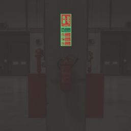 Essentials  Photoluminescent "Fire Extinguisher Water" Sign 100mm x 300mm