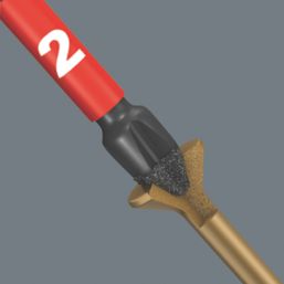 Wera Impaktor 855/4 1/4" 50mm Hex Shank PZ2 TriTorsion Diamond Coated Bit