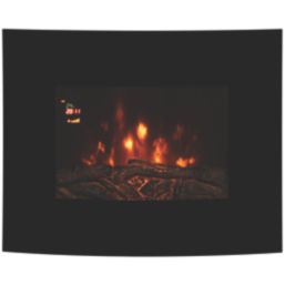 Focal Point Lexington Black Remote Control Wall-Hung Electric Fire 660mm x 520mm