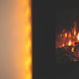 Focal Point Lexington Black Remote Control Wall-Hung Electric Fire 660mm x 520mm