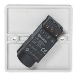 Crabtree Instinct 1-Gang 2-Way  Dimmer Switch  White