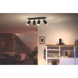 Philips Hue Fugato LED Quadruple Spotlight Black 6W 1400lm