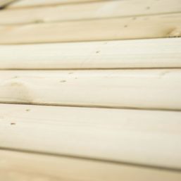 Forest HGG36MTTIN 12' x 10' (Nominal) Hexagonal Timber Gazebo with Base & Assembly