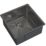 ETAL Elite 1 Bowl Stainless Steel Inset / Undermount Kitchen Sink Brushed Gun Metal 440mm x 205mm