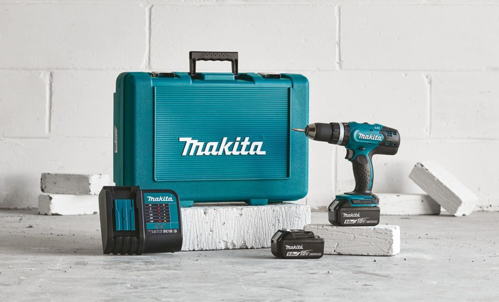 Makita DHP453SFE Cordless 18V 3AH Li-ion Combi Drill 