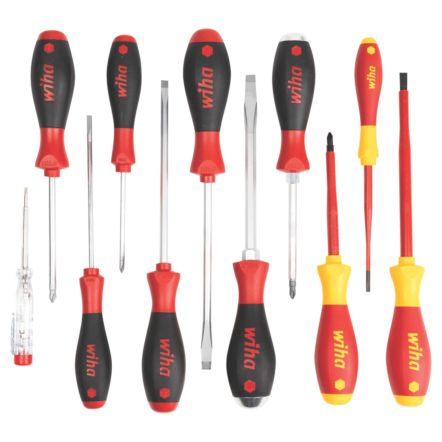 Wiha SoftFinish Mixed Screwdriver Set 11 Pieces (487KW)
