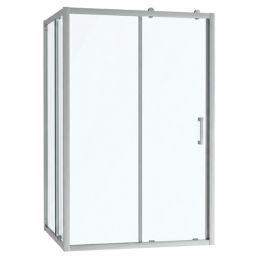 Armitage Shanks Connect 2 Framed Square Corner Entry Enclosure   Glass & Chrome 755mm x 800mm x 1965mm