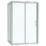 Armitage Shanks Connect 2 Framed Square Corner Entry Enclosure   Glass & Chrome 755mm x 800mm x 1965mm