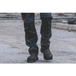 DEWALT East Haven Size 12  Brown Water-Resistant Steel Toe Cap Safety Dealer Boots