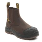 DEWALT East Haven Size 12  Brown Water-Resistant Steel Toe Cap Safety Dealer Boots