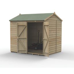 Forest Beckwood 7' 6" x 6' (Nominal) Reverse Apex Shiplap Timber Shed with Assembly