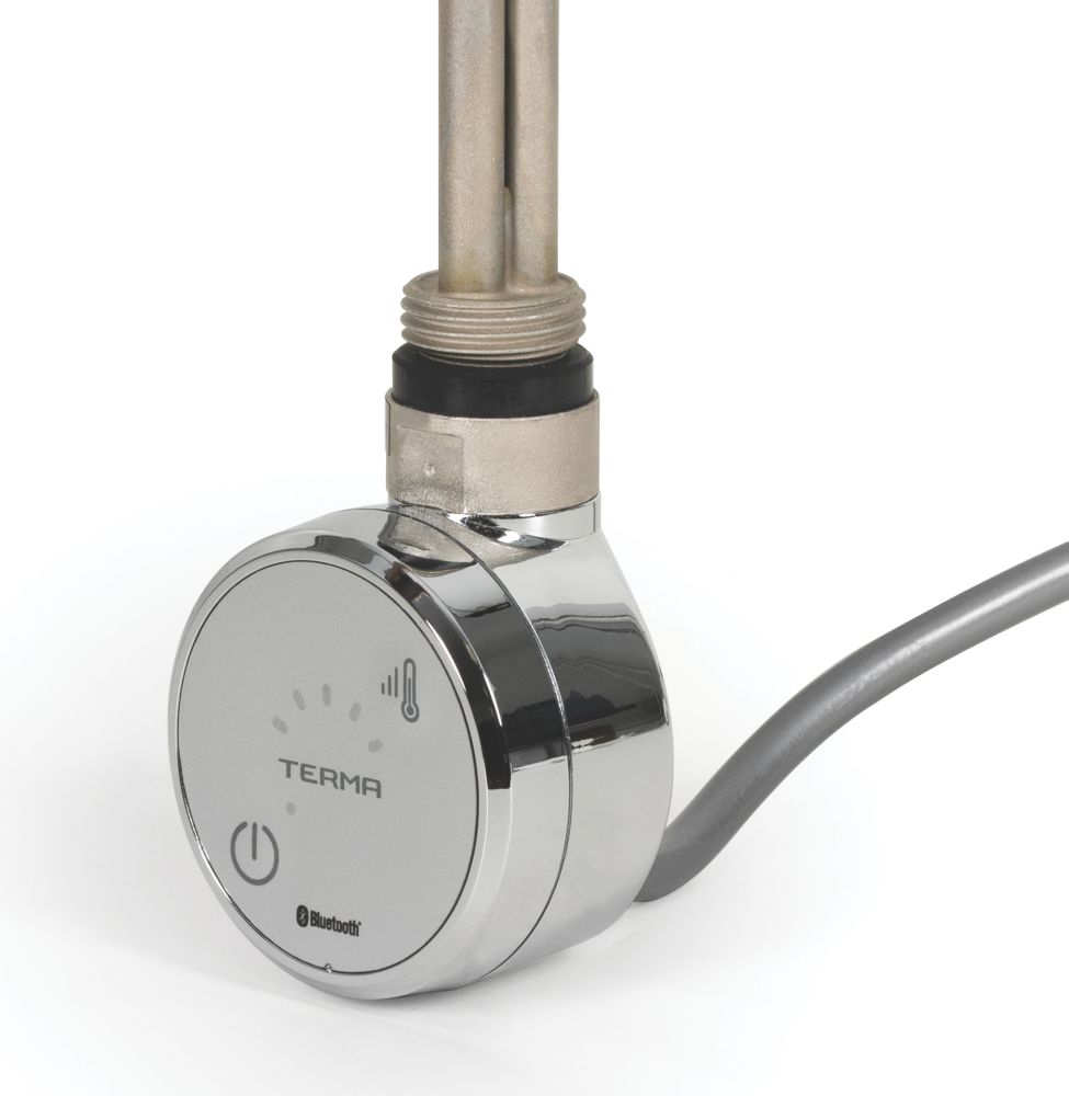 Terma MOA Blue 600W Chrome Towel Radiator Heating Element Screwfix