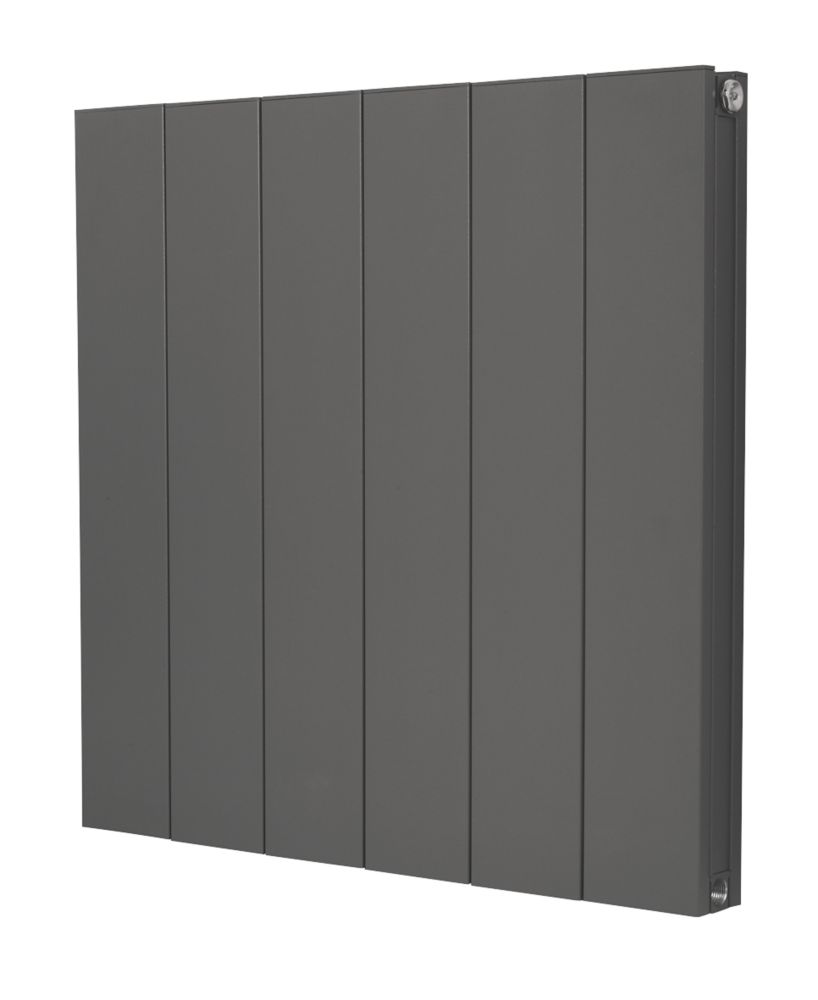 Towelrads 600mm x 612mm 1996BTU Anthracite Horizontal Designer Radiator