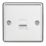 Knightsbridge  1-Gang Slave Telephone Socket Polished Chrome