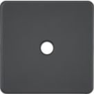 Knightsbridge Screwless 20A Unswitched Flex Outlet  Anthracite