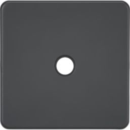 Knightsbridge Screwless 20A Unswitched Flex Outlet  Anthracite