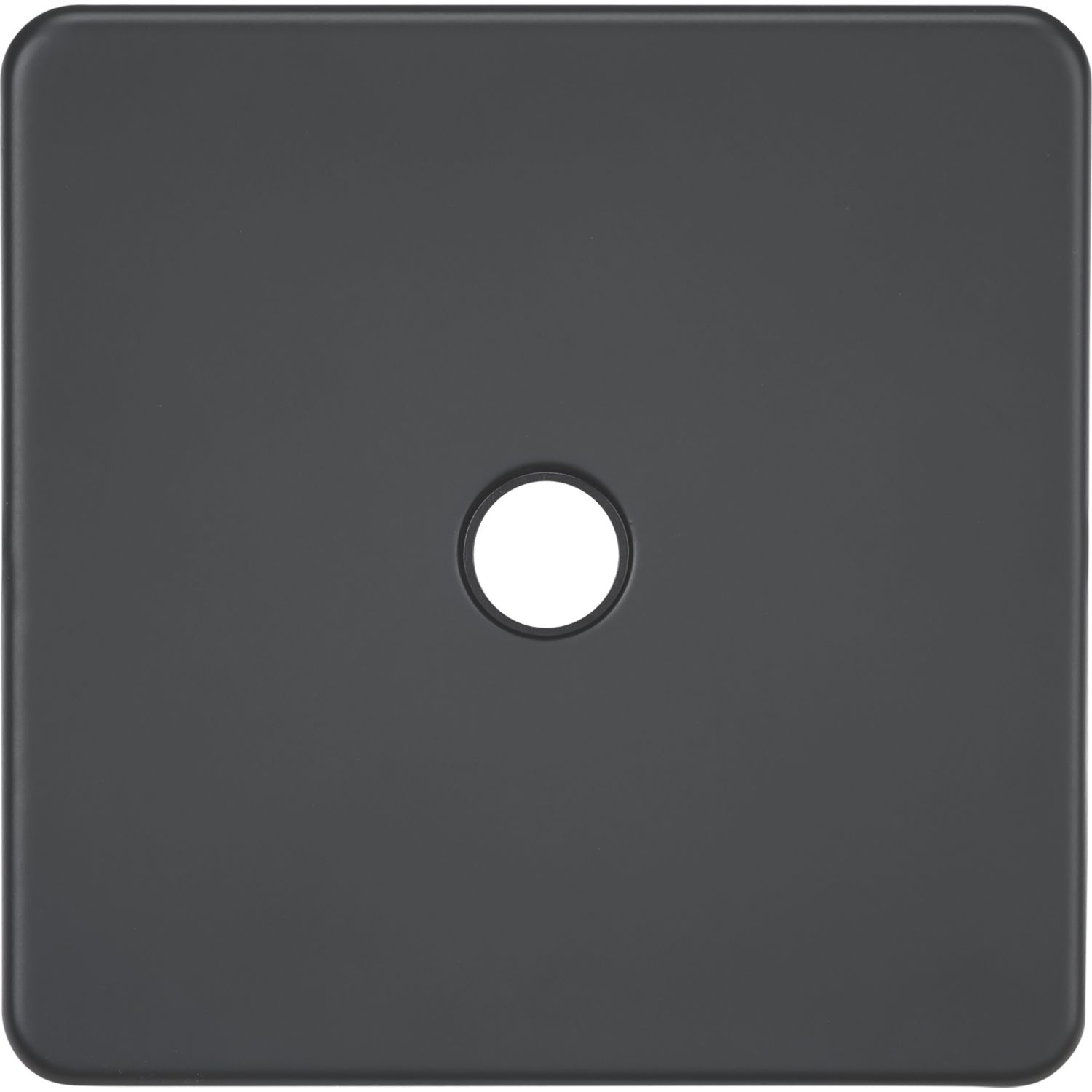 Knightsbridge Screwless 20A Unswitched Flex Outlet Anthracite (487YA)